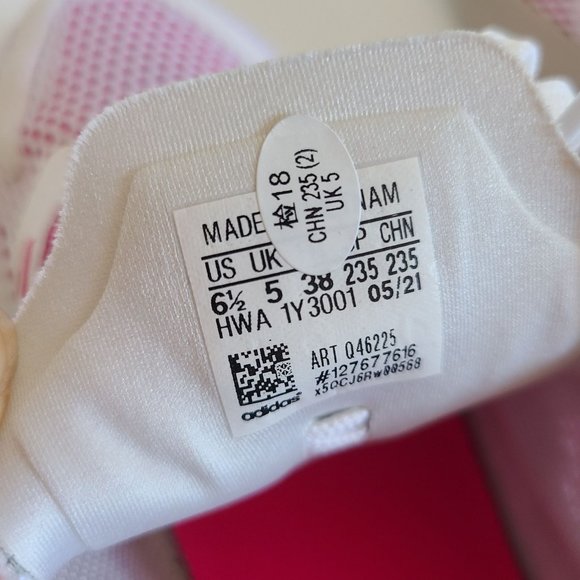 NEW Adidas Womens 4DFWD Pulse Running Shoes Q46225 Size 6.5 White Pink - Picture 7 of 8